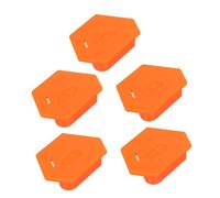 SEWACC 5pcs Magnetic Sewing Seam Guides Polygonal Hemmer Guide with Scale for Sewing Machines Orange Multifunctional Alignment Tool for Quick Setup and Versatile Hemming