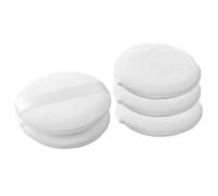 SEWACC 5pcs Makeup Pads Cosmetics Powder Applicators Small Cosmetic Sponge Comfortable Cut Velour Simple Shaped Design White for Concealer and Highlighter Application