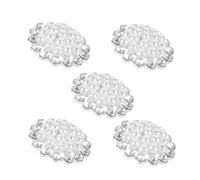 SEWACC 5Pcs Shiny Zinc Alloy Knitting Buttons Wear-Resistant Elegant Sewing Buttons for Women's Coats Sweaters DIY Craft Replacement