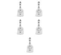 SEWACC 5pcs Silver Acrylic Hair Band Storage Organizer Space-saving Design Multifunctional Use Modern Elegant Hair Tie Holder