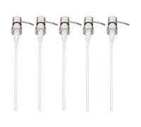 SEWACC 5pcs Stainless Steel Soap Pump Replacement for Hand Soap Bottle 28mm Thread with 25mm Hole Diameter Lotion Dispenser Pumps for Kitchen and Bathroom