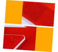 SEWACC 5PCS Truck Night Driving Triangle Road Safety Warning Signs Reflective Small Triangles for Roadside Emergency Alerts and Safe Driving Red