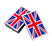 SEWACC 5pcs UK Flag Embroidered Patches Handmade Thick Fabric Sew Appliques for Jackets Hats Backpacks Clothes British Union Jack DIY Badge
