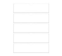 SEWACC 5pcs Wall Mounted Acrylic Nameplate Holder with Double-sided Adhesive Tape, Acrylic Material, Versatile Size Compatibility and Effortless Cleaning, for Healthcare Environments