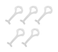 SEWACC 5PCS White Ceiling Fan Blade Arms Mounting Bracket Support Replacement Parts for Broken Fan Blades with Easy Installation Sturdy Aluminum Shell Design for Repair and Holder