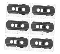 SEWACC 6 pcs Blank Audio Cassette Tapes for Recording Lectures Interviews Personal Memos with Transparent Storage Box Compatible and Sturdy Recordable Media
