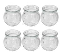 SEWACC 6 Pcs Glass Vacuum Cupping Set for Skin Therapy, Small Cupping Cups Glass with Big Drawing Strength, Massage Cups for Face, Neck and Soles the Feet