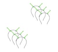 SEWACC 6 Pcs Glow the Dark Alien Antenna Headband for Halloween Costume, Comfortable Plastic Space Headband Suitable for Birthday Parties and Friend Gatherings