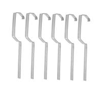 SEWACC 6 Pcs Heavy Duty Iron Rain Gutter Racks Extended Wide Support Brackets for Versatile Roof Drainage Installation Preventing Sagging and Flow Efficiency