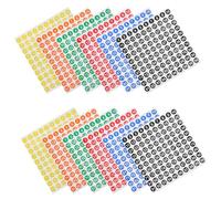 SEWACC 60 Sheets Round Colored Dot Stickers 10mm Self-Adhesive Paper Labels with Numbers 1-100 for Efficient Item Management in Warehouse and Classroom Organising