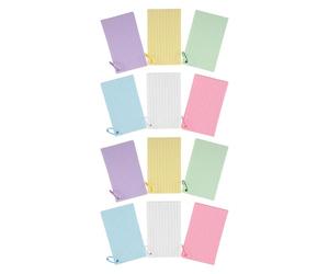 SEWACC 600pcs Colored Lined Vocabulary Note Cards with Ring, Paper Index Cards for Students, Versatile Writing Compatibility and Enhanced Writing Clarity, for Home and School Study