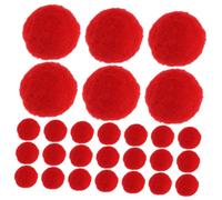 SEWACC 600pcs Red Pom Poms for Arts and Crafts Beginner Friendly Fluffy Craft Balls for DIY Projects School Activities and Creative Handmade Decorations