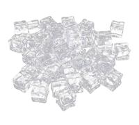 SEWACC 60pcs Acrylic Fake Ice Cubes, Irregular Square Artificial Ice Cubes Set (15mm 18mm, 30pcs Each) for Photography Props, Decorative Vase Fillers, Reusable Photo Accessories