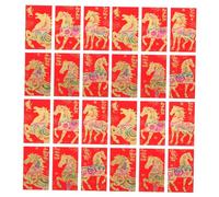 SEWACC 60pcs Chinese Red Money Envelopes Horse Pattern Lucky Hong Bao Pack for Spring Festival Lunar Year Wedding Birthday with Vibrant Colors and Portable Design