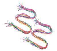 SEWACC 60pcs Hair Rope Set for Braiding Gradient Colorful Hair Wrap Strings Thick Threads for Teen DIY Ponytail Braids and Styling
