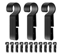 SEWACC 60pcs Headlamp Hooks Headlamp Anti-slip Light Clips Stable Anti-slip Hard Hat Accessories Resistant to Damage Secure Attachment Plastic Hooks for Safety Helmet Night Running