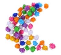 SEWACC 60pcs Interactive Cat Bouncy Balls for Indoor Play, Polypropylene | Lightweight Ball Set, Stimulates Hunting Instincts, Enhances Vitality and Reaction, for Cat and Kitten Home Use Random Color