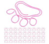 SEWACC 60Pcs Pink Metal Paw-Shaped Paper Clips, Cute Mini Animal Paw Bookmarks, Stationery Accessories for School Document Organizing and Office Supplies