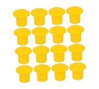 SEWACC 60Pcs Plastic Rebar End Caps Reinforced Safety Protectors for Construction Steel Bars Easy to Install Durable Rebar Caps for Building Site Safety