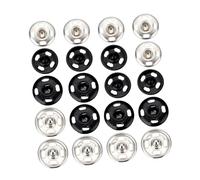 SEWACC 60pcs Sew Metal Snap Buttons for Clothing Hidden Press Fasteners with Design for Shirts Coats Pants DIY Garments Repair and Crafting