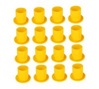 SEWACC 60Pcs Yellow Plastic Rebar End Caps Safety Mushroom Caps for Construction Site Protection Reinforced Compression Resistant Covers for Steel Bar Injury Prevention
