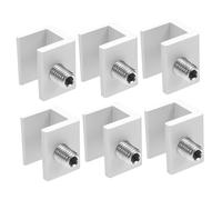 SEWACC 6pcs Aluminum Alloy Window Stopper Safety Locks for Sliding Doors and Windows Clamp Resistant Durable Protective Restrictors for Home Office School Use No Drill Installation