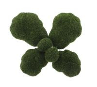 SEWACC 6pcs Artificial Moss Rocks Decorative Faux Green Balls with Realistic Texture Assorted for Floral Arrangements Fairy Gardens Terrariums and Craft Projects