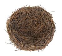 SEWACC 6pcs Artificial Rattan Bird Nests for Home Decor Weaving Rattan Bird Nests as Craft Supplies Decorations for Tabletop Display