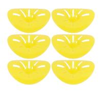 SEWACC 6pcs Beekeeping Hive Escape Tools Cone-Shaped One-Way Entrance Gates Yellow Bee Escape Equipment for Beehive Nest Management Beekeeper Exit Valve Devices