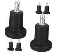 SEWACC 6Pcs Chair Fixed Feet Levelers Non Slip Plug In Furniture Pads for Office and Computer Chairs Easy Install Stationary Casters Replacement Feet Pads
