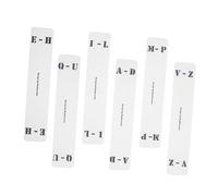 SEWACC 6pcs Clear Acrylic Horizontal Label CD Classification Cards Letter Index Dividers for Shelf Storage Record Organizer for Cabinet Closet Practical CD Category Separator