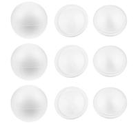 SEWACC 6pcs DIY Decorative Poly Foam Hollow Balls Polystyrene Spheres Polystyrene Crafts Ball Polystyrene Foam Ball Round Smooth Foam Balls Round Foam Balls Cake Stencils DIY Ball White
