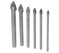 SEWACC 6pcs Metal Glass Drill Bit Set for Windshield Repair Porcelain Tile Ceramic Marble with Enhanced Durability Compatibility and Clean Hole Quality