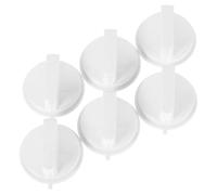 SEWACC 6pcs Microwave Oven Timer Knob Handle D-shaped Shaft Replacement Timer Switch Knob Adjustable Heating Duration Compatible with Various Microwave Models