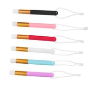 SEWACC 6pcs Mini Ink Blending Brushes Small Craft Paint Mixing Tools for Card Making Watercolor Painting Detailed Precision Dry Brush
