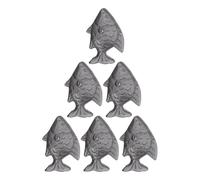 SEWACC 6Pcs Natural Iron Fish Cooking Tool for Healthy Vegan and Athlete Kitchen Utensils for Soups Stews and Drinks