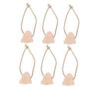 SEWACC 6pcs Natural Pink Salt Lick Blocks with Rope for Horses Deer Cattle Livestock Mineral Enriched Organic Salt Source for Immune Support and Health Enhancement