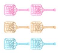 SEWACC 6pcs PET Litter Scoop with Big Wide Mouth, Lightweight Plastic | Comfortable to Hold, for PET Litter and Manure, Random Colour, Cat Sand Shovel for Home Use Random Color