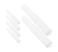 SEWACC 6pcs Roller Carton Core Rotating Shaft Tissue Holder Rod Spring Rod Paper Bathroom Tissue Holder Spindle Plastic White