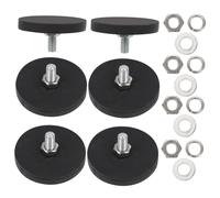 SEWACC 6pcs Rubber Coated Mounting Magnetic Base with Threaded for Secure Roof Light Camera and Equipment Mounting Indoor Outdoor Use
