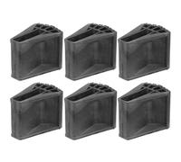 SEWACC 6pcs Rubber Ladder Feet Covers Non-Slip Heavy Duty Anti-Skid Pads Replacement for Ladder Wear-Resistant Stability Protectors for Indoor Outdoor Use