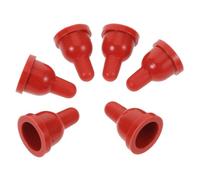 SEWACC 6PCS Soft Rubber Lamb Nursing Nipples for Bottle Feeding Bite-Resistant Goat Teat Simulators for Young Animals Milk Drink Pacifiers Suitable for Farm and Home Use