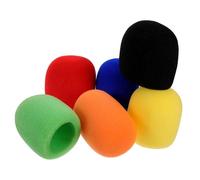 SEWACC 6Pcs Sponge Microphone Covers Handheld Mic Windscreens with Close Fit and Noise Reduction for Ktv and News Interviews Disposable Microphone Sleeve to Ensure Cleaning and Protection