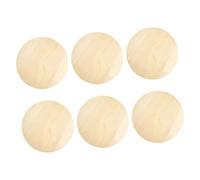 SEWACC 6pcs Unpainted Wood Circles for Crafts DIY Wood Rounds for Painting Christmas Ornaments Door Hangers and Home Decor Projects