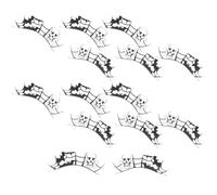 SEWACC 7 Pairs Halloween False Eyelashes for Women - Creative Dense Cluster Lashes Skull and Bat Design, Self-Adhesive Stage Party Costume Makeup Artificial Eyelashes