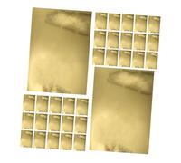 SEWACC 70pcs Gold Mirror Cardstock Paper Metallic Reflective Shimmer Sheets for DIY Crafts Scrapbooking Card Making Flexible Cut Craft Supplies