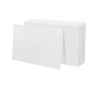 SEWACC 75pcs White Cardstock Blank Cards Thick Sturdy Paper for DIY Invitations Bookmarks English Words Drawing Painting Handwriting Study Notes Language Learning Aid