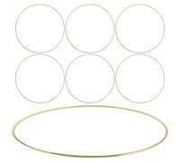 SEWACC 7pcs Galvanized Iron Metal Dreamcatcher Hoop 30cm Round Craft Ring with Sturdy Material and Sl lectroplated Finish for Wedding Decor and DIY Macrame Wreath Projects