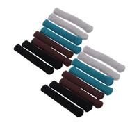SEWACC 8 Pairs Eyeglass Ear Grips Soft Knitted Cushions for Glasses Temple Tips Nonslip Covers for Enhanced Comfort and Secure Fit Behind the Ear Black Brown Gray Green