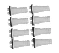 SEWACC 8 Pcs Air Conditioner Drain Hose Connector Straight Condensate Pipe Fitting for Mini Split Outdoor Units Weather-resistant Replacement with Easy Installation and Wide Compatibility